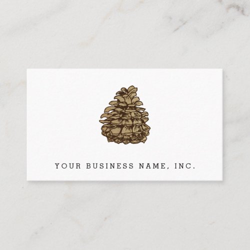 Pine Cone Ponderosa Business Card