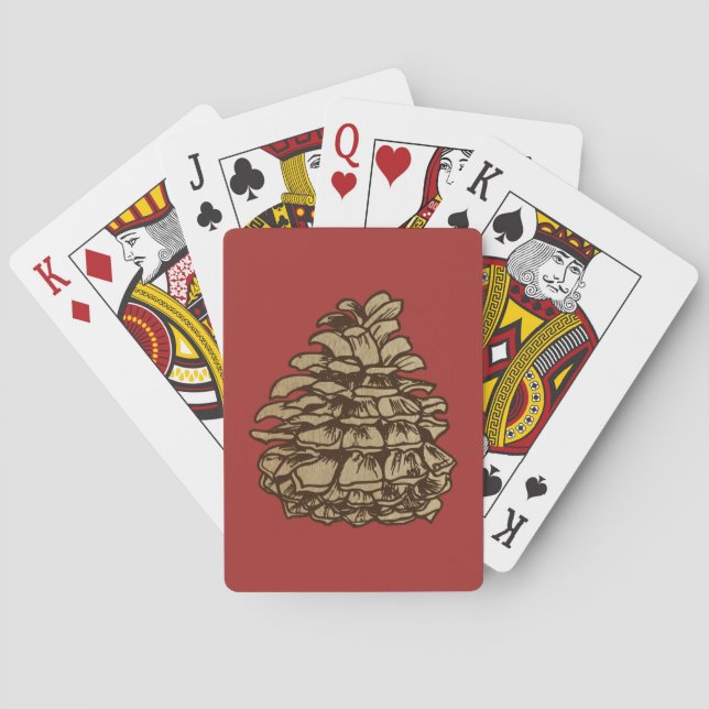 Pine Cone (Ponderosa) Poker Cards (Back)