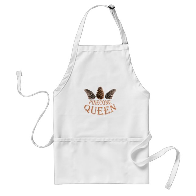 Pine cone queen adult apron (Front)