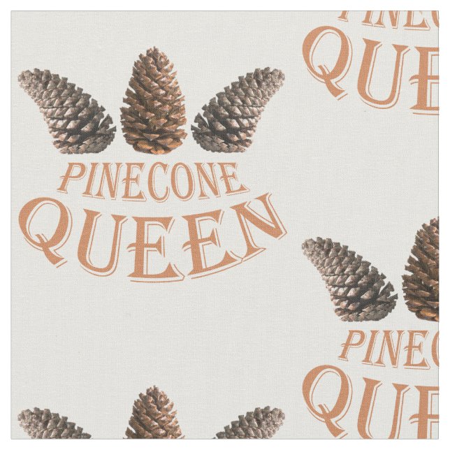 Pine cone queen fabric (Close Up)