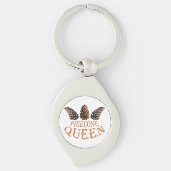 Pine Cone Queen Keychain by igorsin at Zazzle