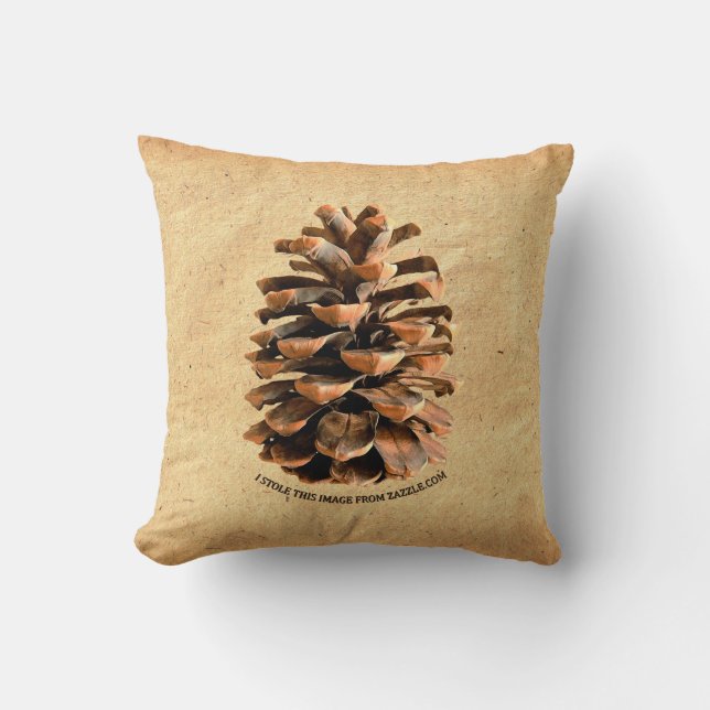 Pine Cone - Special Throw Pillow (Front)