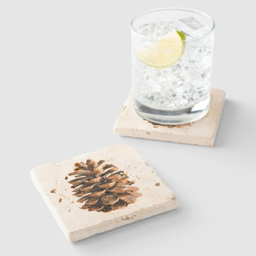 Pine Cone Stone Coaster