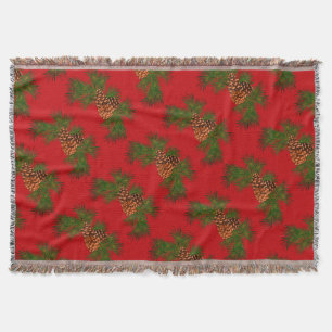 pine cone throw blanket