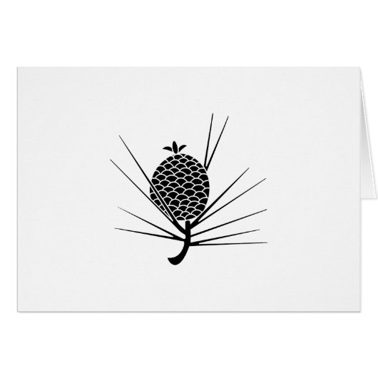 Pine cone with needles cards (Front Horizontal)