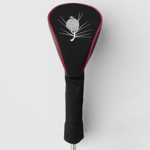 Pine cone with needles golf head cover