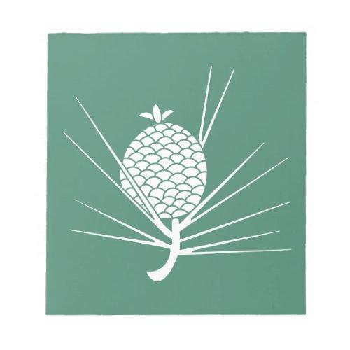 Pine cone with needles notepad