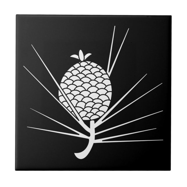 Pine cone with needles tile (Front)