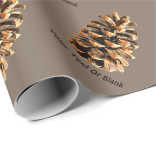 Pine Cone Wrapping Paper