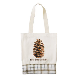 Pine Cone Zazzle HEART Tote Bag