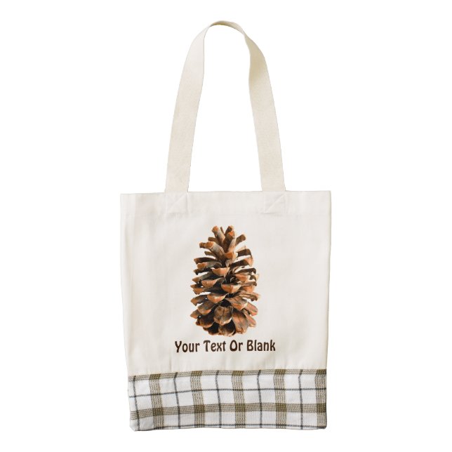 Pine Cone Zazzle HEART Tote Bag (Front)