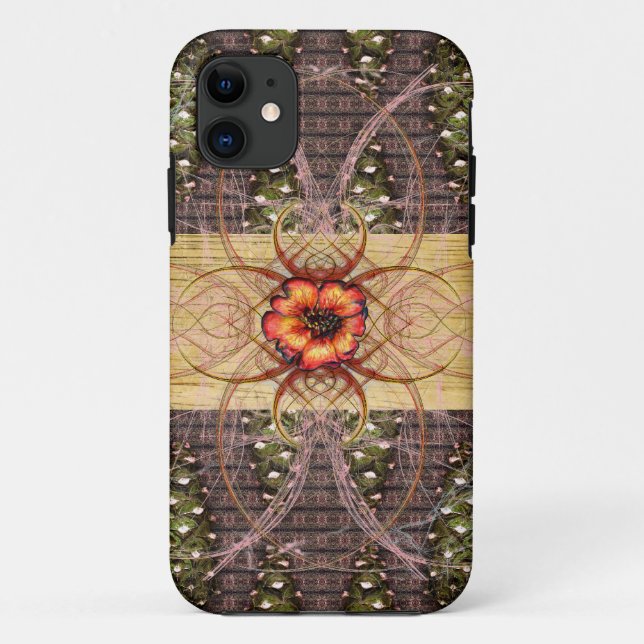 Pine Cones and A Scarlet Flower Case-Mate iPhone Case (Back)