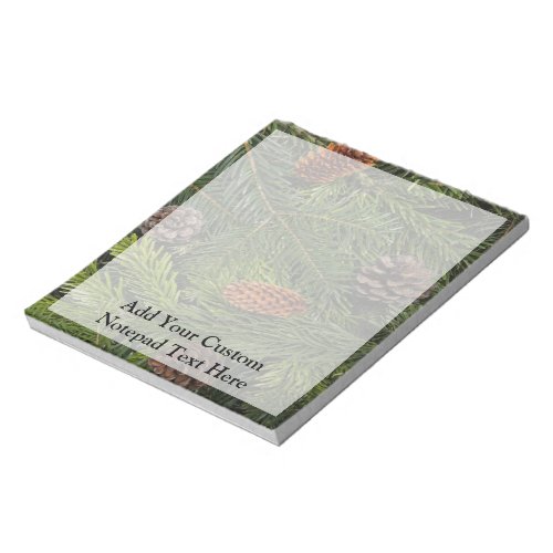 Pine Cones and Branches Notepad