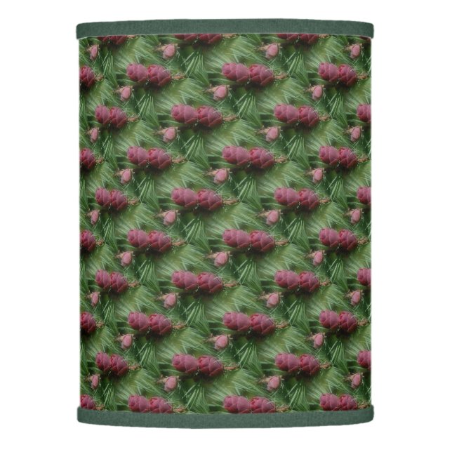 Pine Cones And Pine Needles Nature Pattern  Lamp Shade (Front)