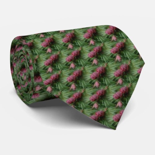 Pine Cones And Pine Needles Nature Pattern  Neck Tie