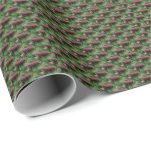 Pine Cones And Pine Needles Nature Pattern  Wrapping Paper