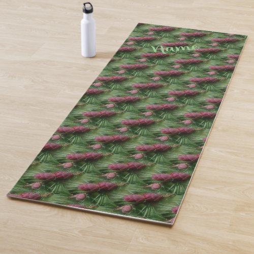 Pine Cones And Pine Needles Nature Pattern  Yoga Mat