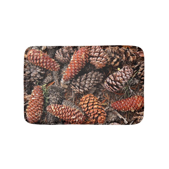Pine Cones Bath Mat (Front)