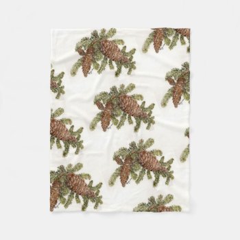 Pine Cones Blanket by glorykmurphy at Zazzle