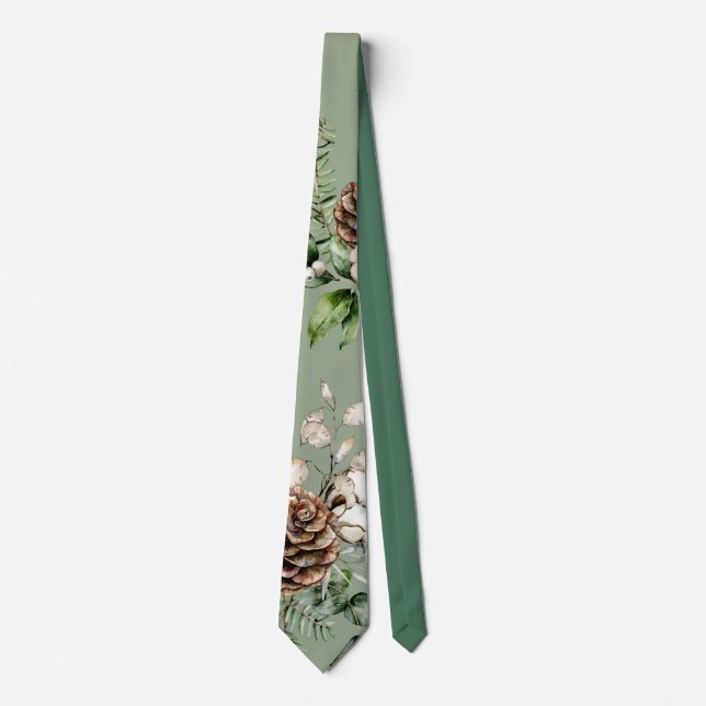 Pine Cones ChristmasTie Neck Tie (Front)
