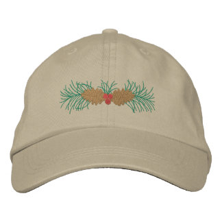 Pine Cones Embroidered Baseball Hat