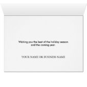 Pine Cones, Gold Stripes, Holiday Greetings Cards (Inside Horizontal (Bottom))