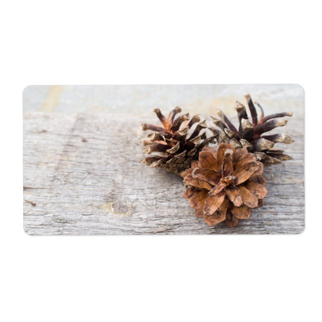 Pine cones label (Front)