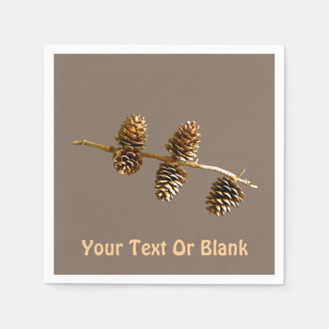 Pine Cones Napkins (Front)