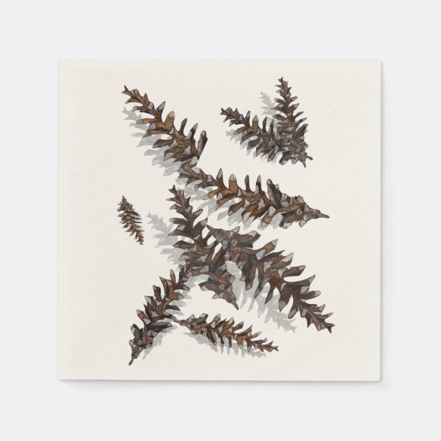 Pine Cones Paper Napkin (Front)