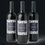 Pine Cones & Rustic Watercolor Pattern Wine Making Wine Label<br><div class="desc">Personalized wine making bottle labels with a beautiful pattern. Pine cones,  feathers,  pine needles and berry sprigs. Rustic watercolor design.</div>