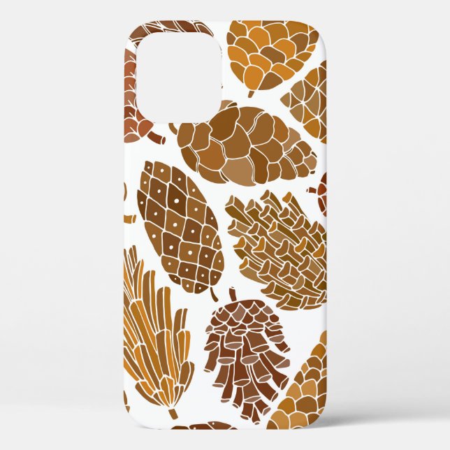 Pine cones seamless pattern Case-Mate iPhone case (Back)