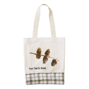 Pine Cones Zazzle HEART Tote Bag
