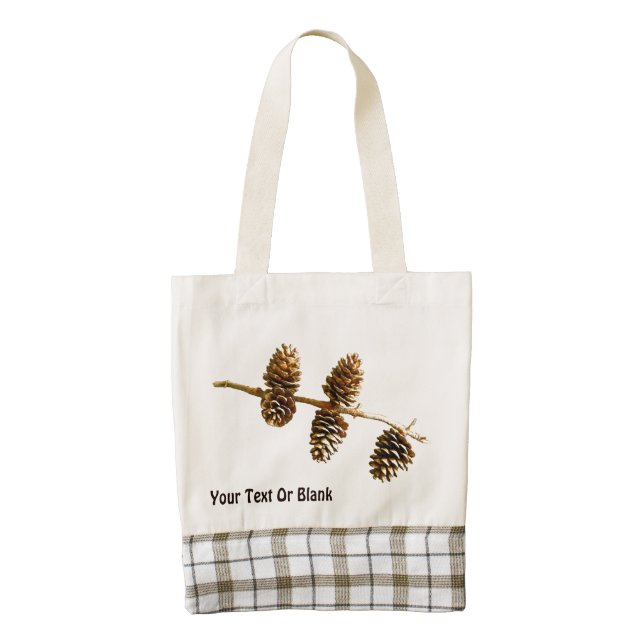 Pine Cones Zazzle HEART Tote Bag (Front)