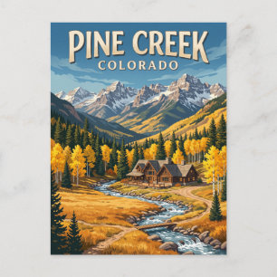 Pine Creek Cookhouse Colorado Postcard