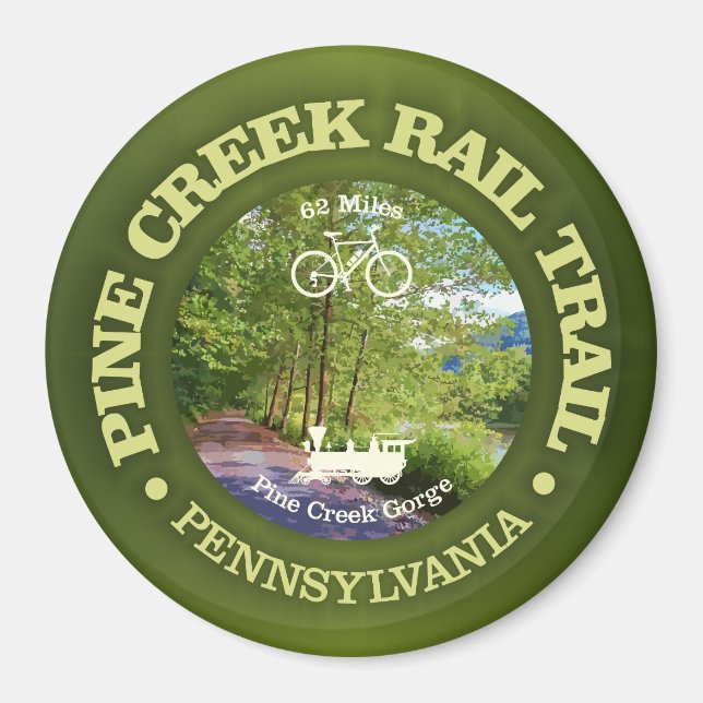 Pine Creek Rail Trail (cycling c) Magnet (Front)