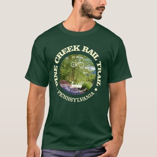 Pine Creek Rail Trail cycling c T_Shirt