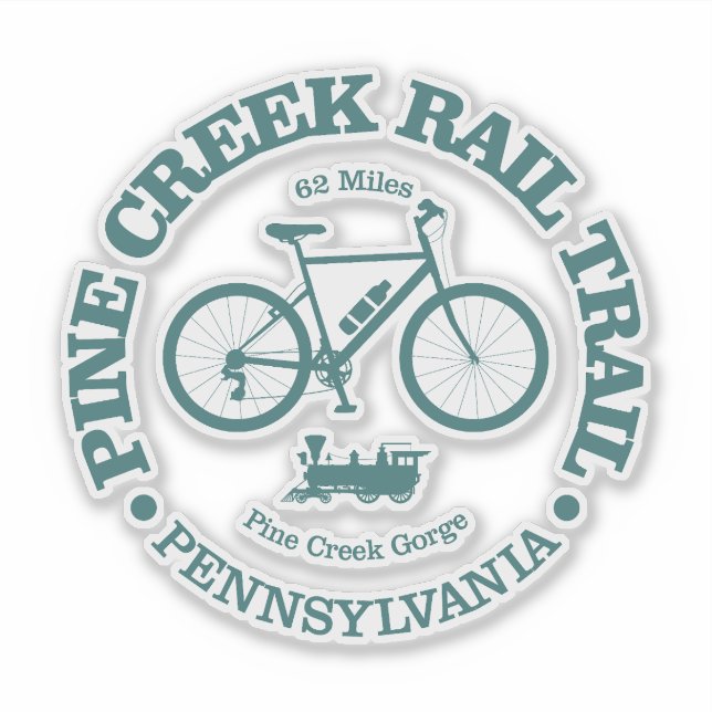 Pine Creek Rail Trail (cycling) Sticker (Front)