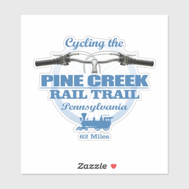 Pine Creek Rail Trail (H2) Sticker (Sheet)