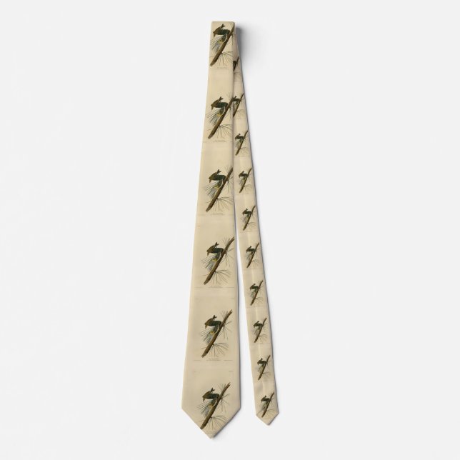 Pine Creeping Warbler - Audubon's Birds of America Neck Tie (Front)