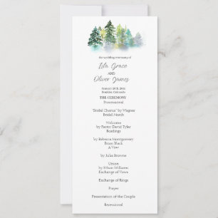 Pine Crest Wedding Invitation 