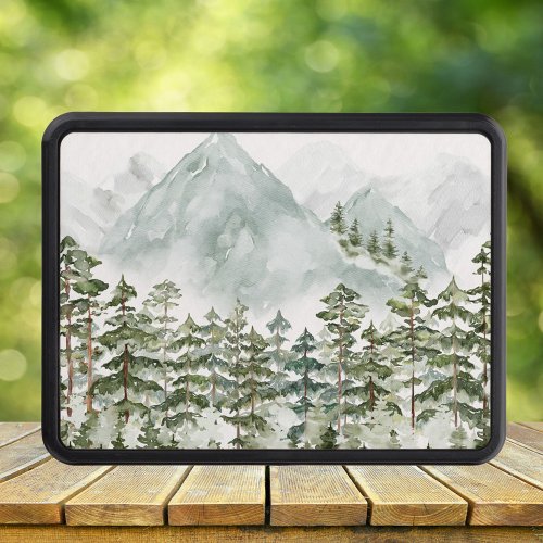 Pine Forest and Mountains Hitch Cover