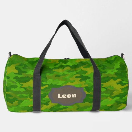 Pine Forest Camouflage Duffle Bag