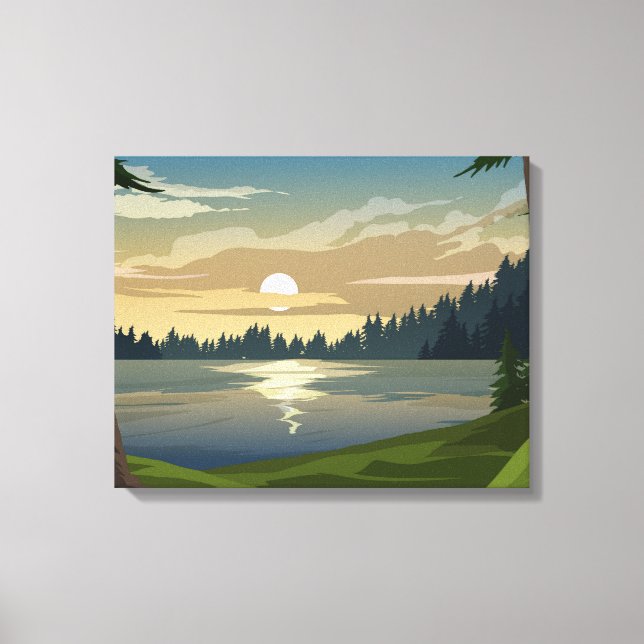 Pine Forest Canvas Print (Front)