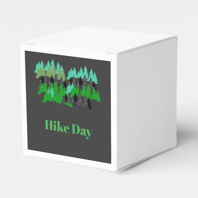 Pine forest  favor boxes (Front Side)