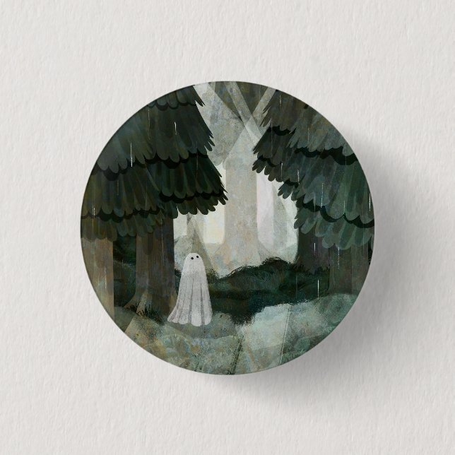 Pine Forest Ghost Button (Front)