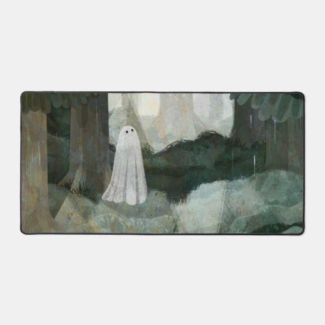 Pine Forest Ghost Desk Mat (Front)
