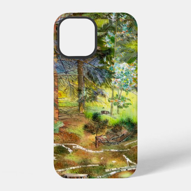 Pine forest iphone case (Back)