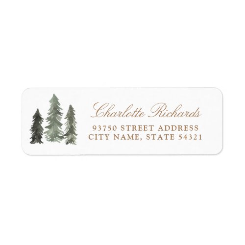 Pine Forest Label