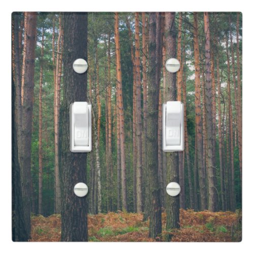 Pine forest light switch cover