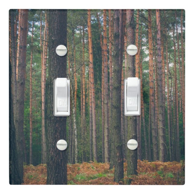 Pine forest light switch cover (In Situ)